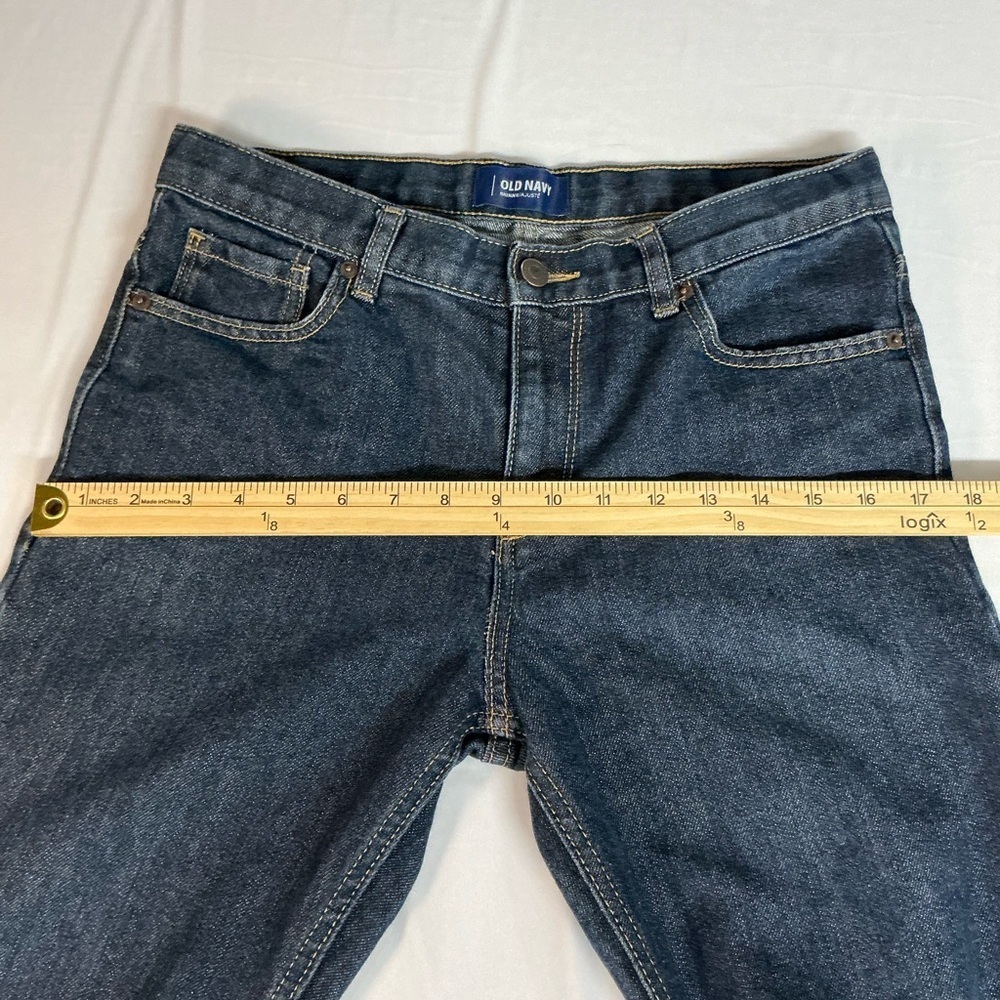 Old Navy Kids' Dark Blue Denim Jeans size 18 Regular - Picture 7 of 10